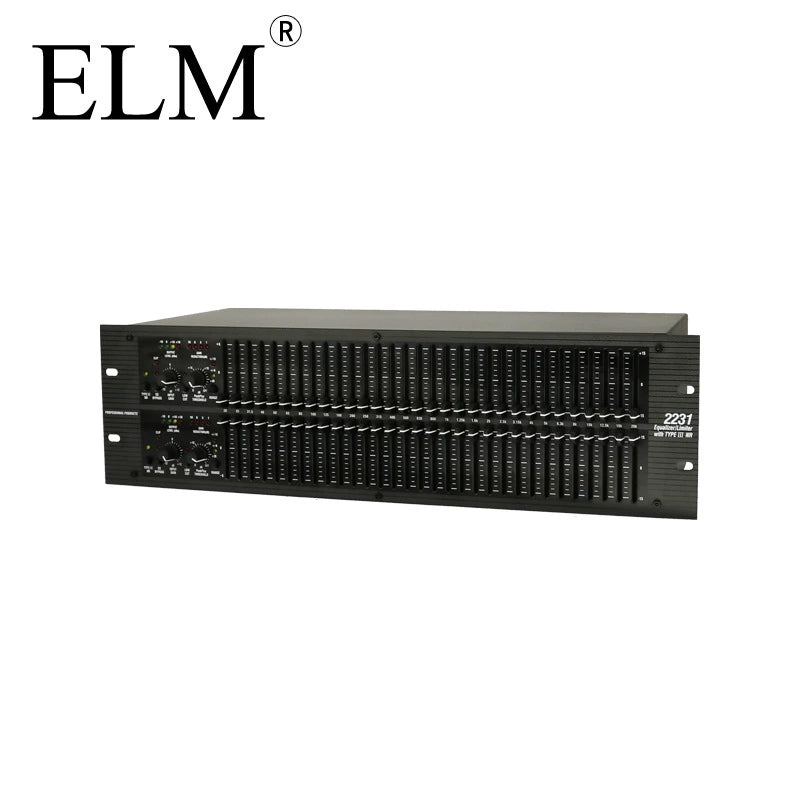 31-Band Dual Channel Graphic Equalizer 2231 - Professional Rack EQ for Stage