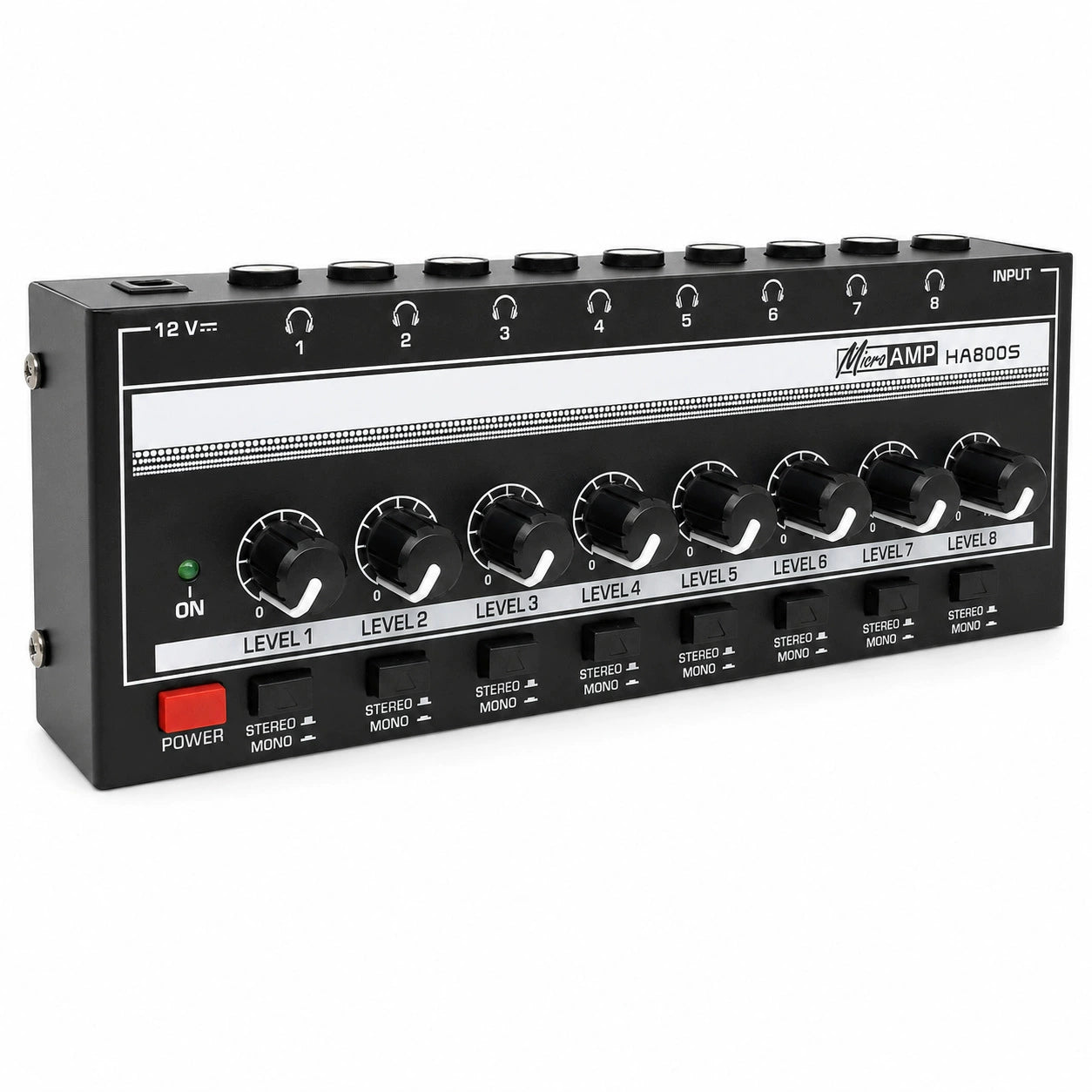 8-Channel Studio Headphone Amplifier