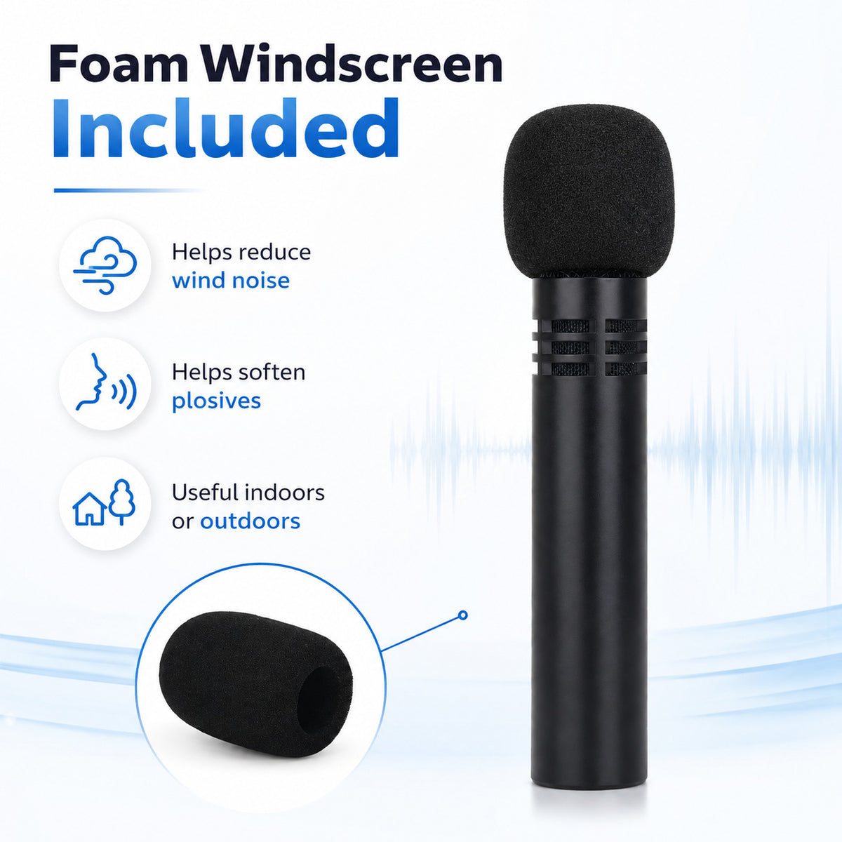 E-614 Compact Small-Diaphragm Condenser Instrument Microphone, XLR