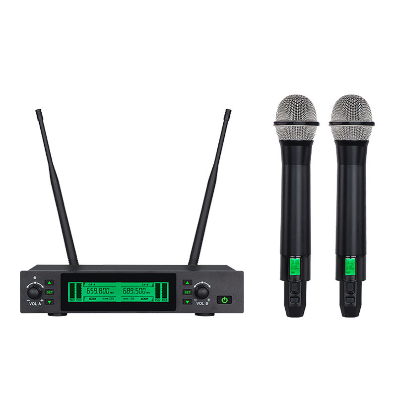 LG-122X Full-Metal UHF Wireless Microphone System 1-to-2