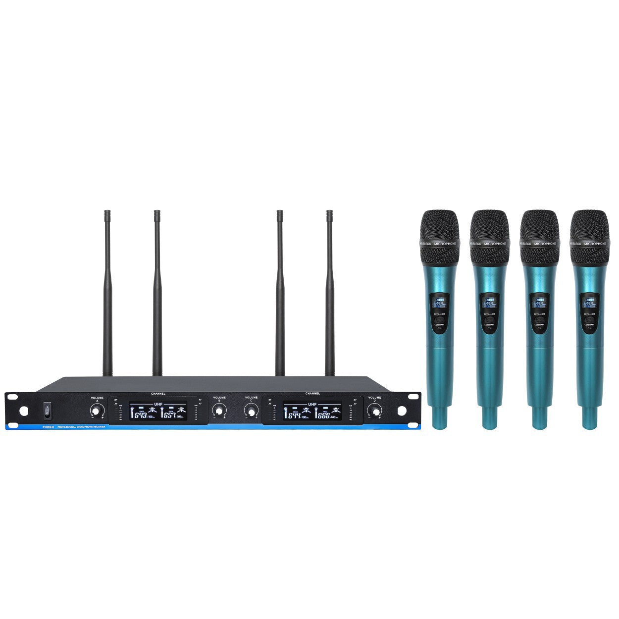 4-Channel Wireless Microphone System U6600 UHF