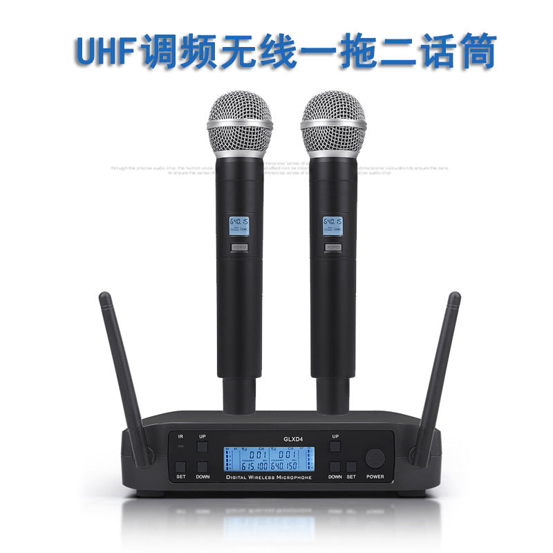 GLXD4 Dual Wireless Microphone Set - Cardioid Pickup Pattern