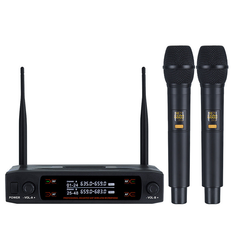 Dual Channel Wireless Microphone System UHF