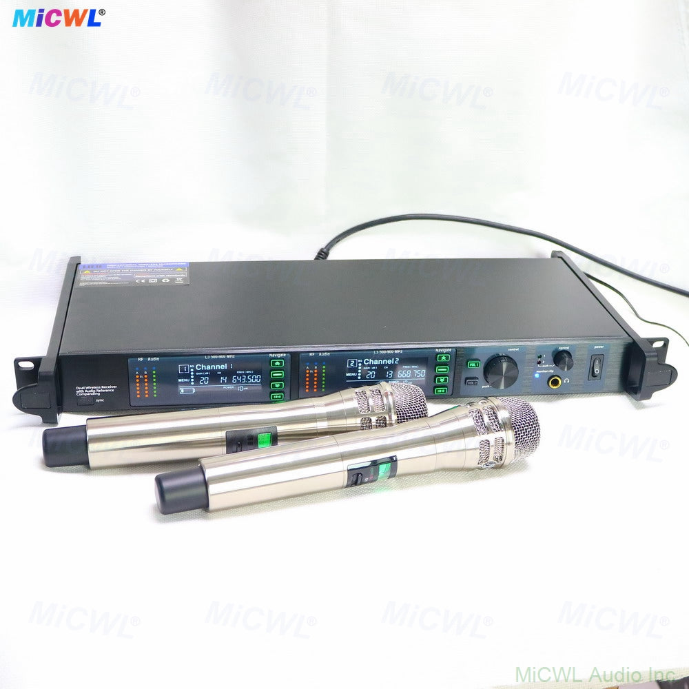 ULXD4-LED Professional 200-Channel UHF Digital Wireless Microphone System with Dual KSM9 Handheld Mics (or Silver KSM8 Option) – Long Range, Anti-Interference, Encrypted for Stage, DJ, Karaoke, Church, School Speech