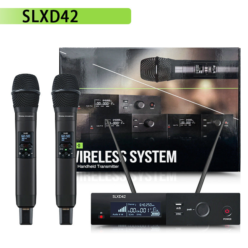 SLXD24D/B58 2 Channel Digital Wireless Microphone System With 2 SLXD2 Handheld Transmitters BETA 58A Vocal Mic SLXD4D Receiver