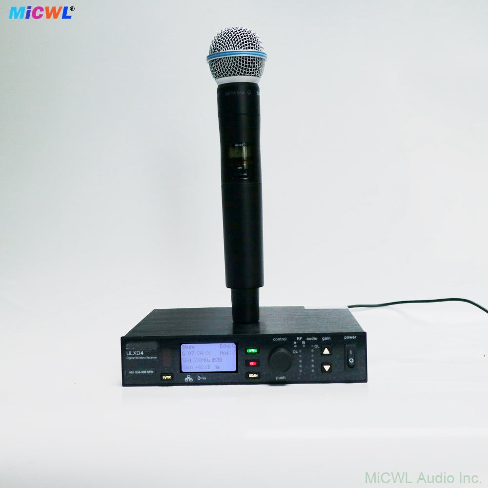 ULXD24/BETA58 Complete Wireless Kit ULXD4 Rack Receiver Beta58 Handheld For Live Sound, Church, Conference