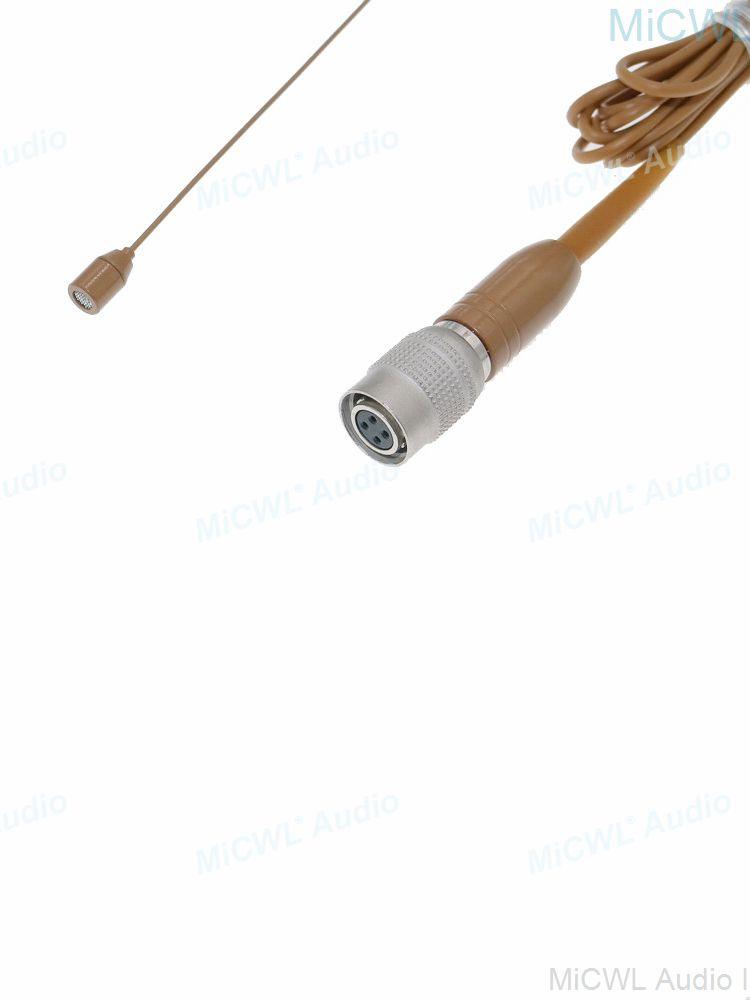 MiCWL Brown Headworn Headset Microphone Mic for Shure Sennheiser Wireless Mike System Ideal for Singing Churches Lectures - MiCWL Audio Inc