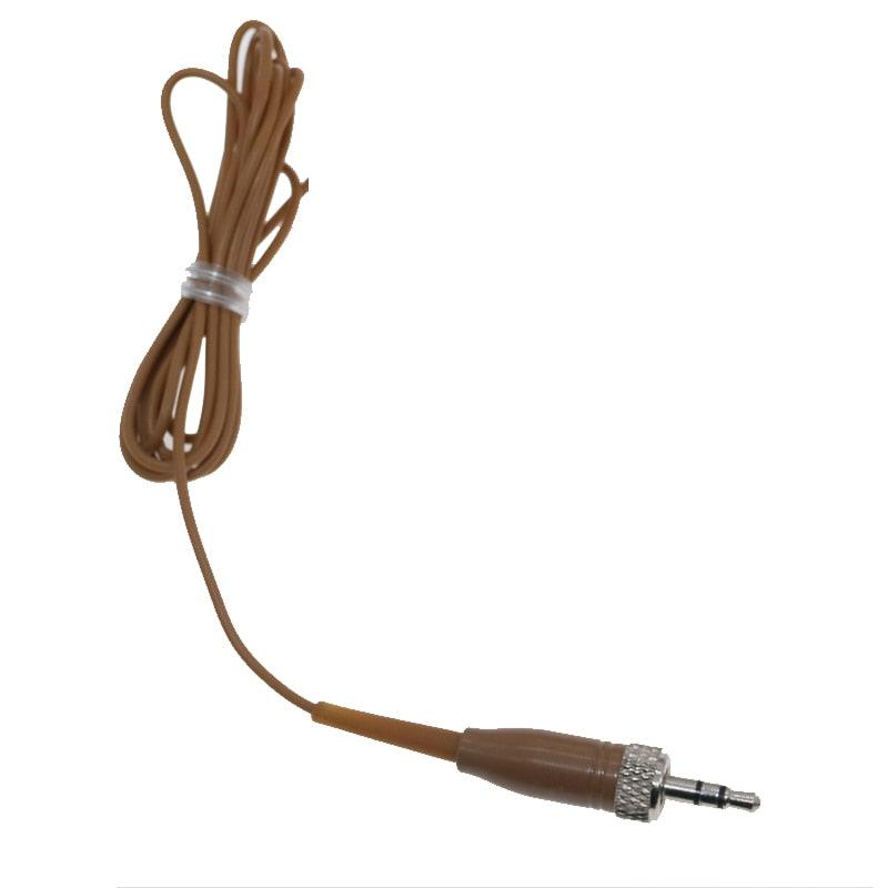 MiCWL Brown Earset Headworn Headset Microphone Mic for Sennheiser Shure Wireless Mike System Ideal for Singing Churches Lectures - MiCWL Audio Inc