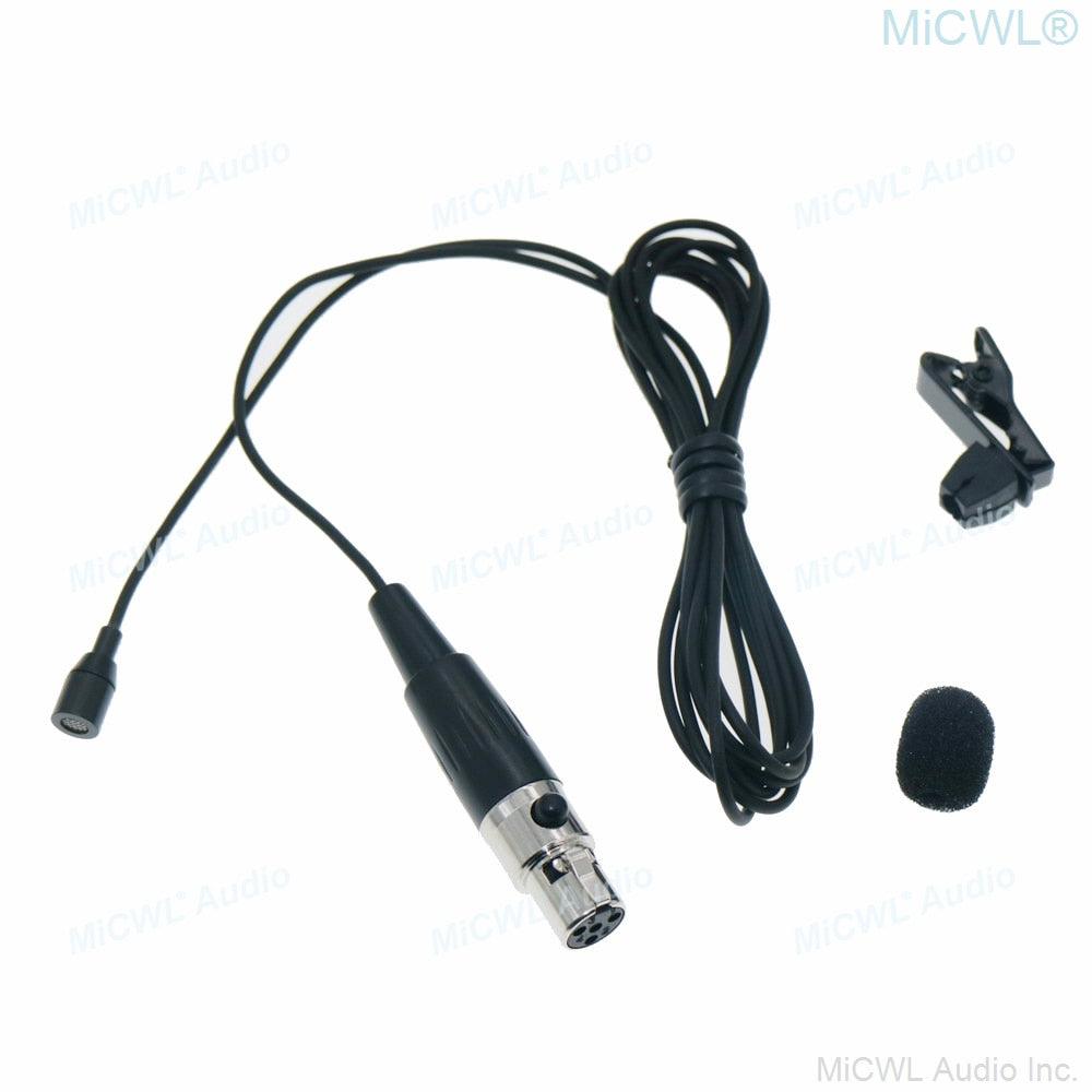 Micro Lavalier Lapel Tie Clip Recording Sing Top Quality Microphone For Sennheiser MiPro Shure TA4F 3Pin Audio-Technica 3.5m - MiCWL Audio Inc