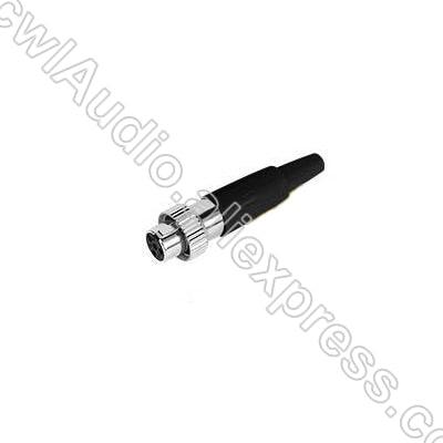 Dual Earhook Headset Microphone For Sennheiser Shure Audio Technica AKG 3.5mm Lock Mipro Condenser Headworn Connector Separable - MiCWL Audio Inc