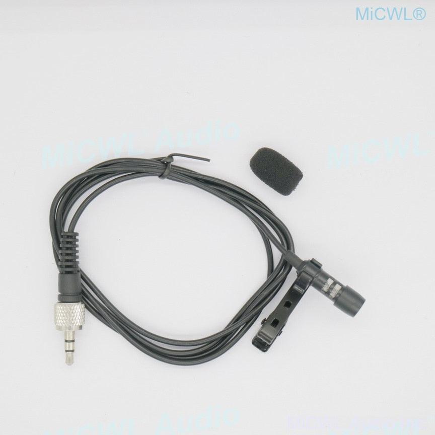 Black SL Tie Clips Lavalier Lapel Microphone For Sennheiser ew100 sk100 Wireless BeltPack Omnidirectional Uni-diectivity - MiCWL Audio Inc
