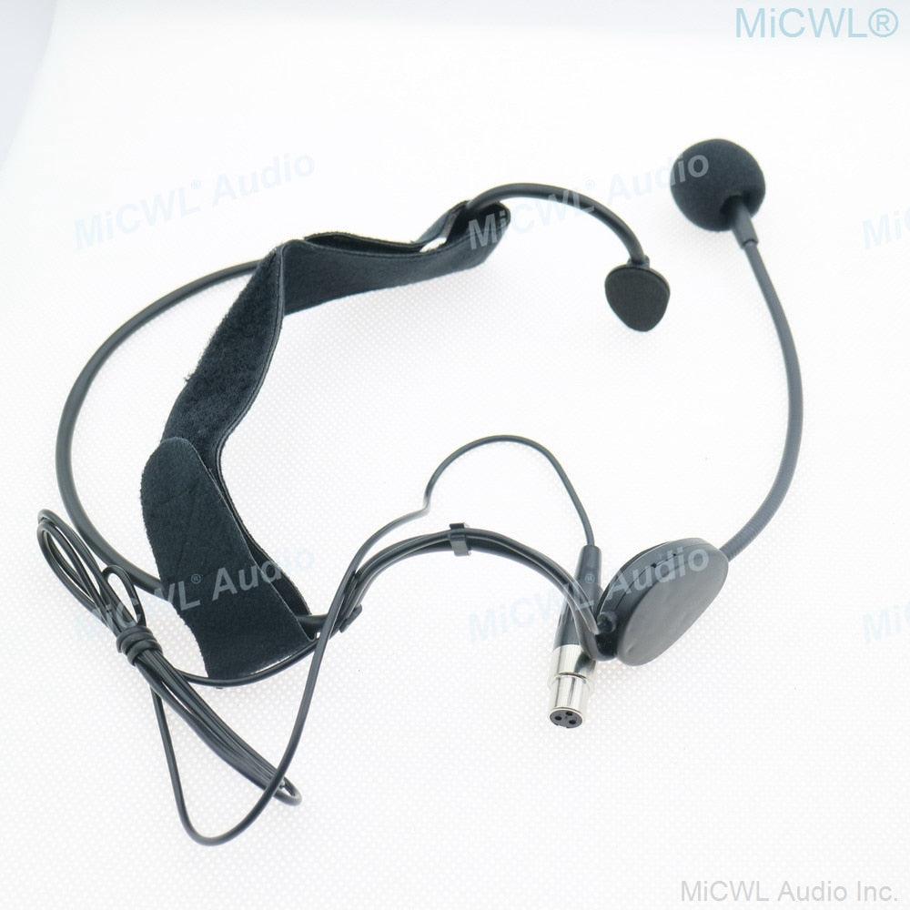 Pro Cardioid ME3 Headset Condenser Microphone For Shure TA4F Mini Sennheiser G2 G3 G4 3.5mm Lock AKG TA3F Audio-Technica 4Pin - MiCWL Audio Inc