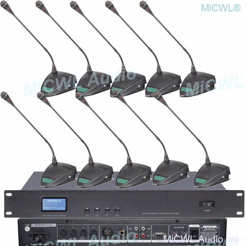 Professional IEM800 Digital Conference Microphone System Built-in speaker Desktop Gooseneck President Delegate MiCWL A351M-A06