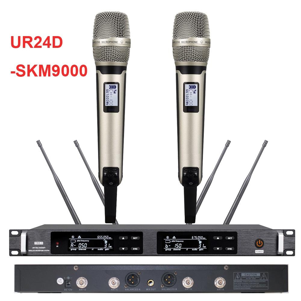 Professional UR24D Digital Wireless Top Quality Condenser Microphone Beta87 System KSM8 SKM9000 True Diversity Aerial 500m Range - MiCWL Audio Inc