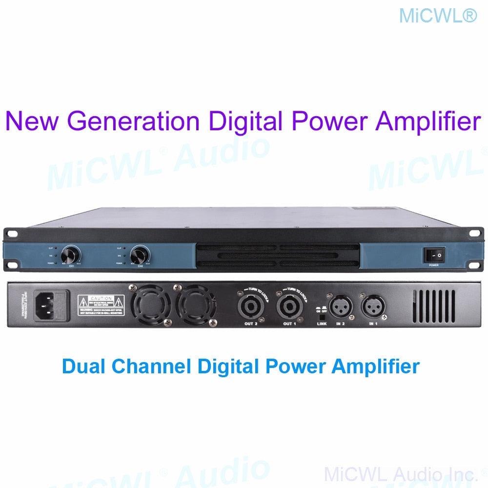 Digital Power amplifier 5200W 4 Channel Stage Audio Speaker AMP Amplifier 2 Channel 2600 watt - MiCWL Audio Inc