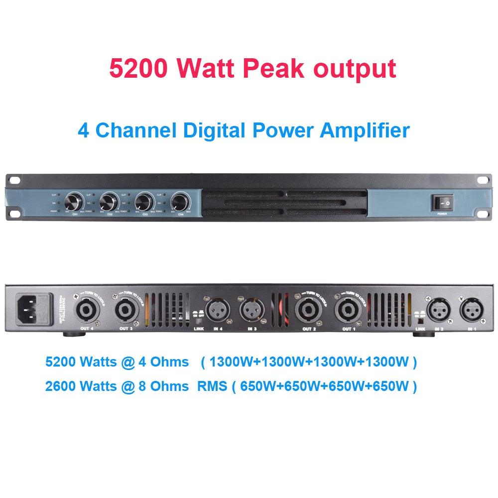 High-Class Stage KTV Home DJ Karaoke Microphone 5200W Digital Power Amplifier 9 Channel Mixer Console Audio Effects Processor - MiCWL Audio Inc