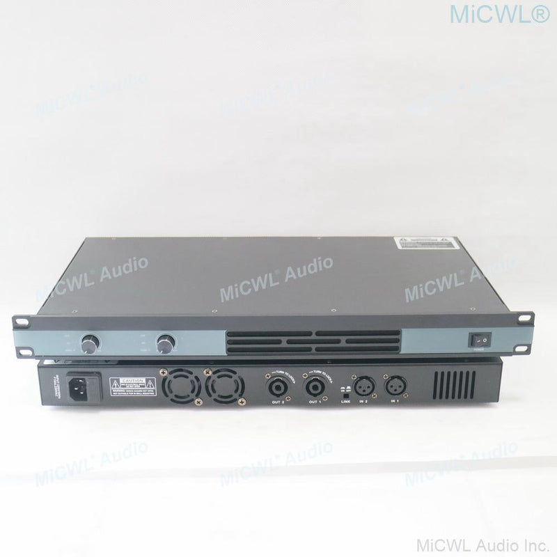 High Quality Dual Way Digital Power Amplifier 5200W 4 Channel x 650W Drive Speaker AMP 1U 19" Design MiCWL D6200 - MiCWL Audio Inc