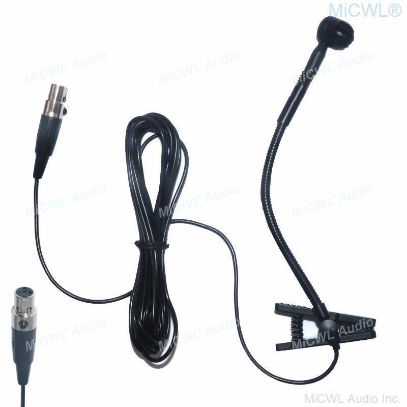 Instrument Musical Condenser Microphone Cardioid TA4F 4Pin Connector For Shure Wireless System and Mixer Sound Console - MiCWL Audio Inc
