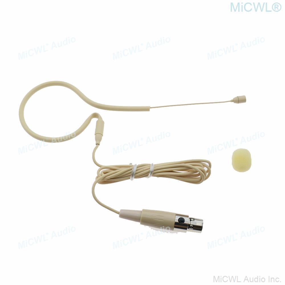 Skin Earset Headset Head Microphone For Sennheiser 3.5mm Shure TA4F AKG 3Pin Wireless Sing Speech Karaoke For Children Adults - MiCWL Audio Inc