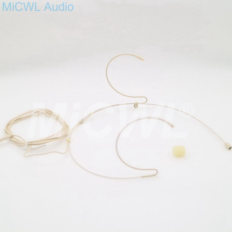 Pro Headworn Microphone Omni-directional Beige Headset Microphone For Audio Technica System Bodypack OM40-20 - MiCWL Audio Inc