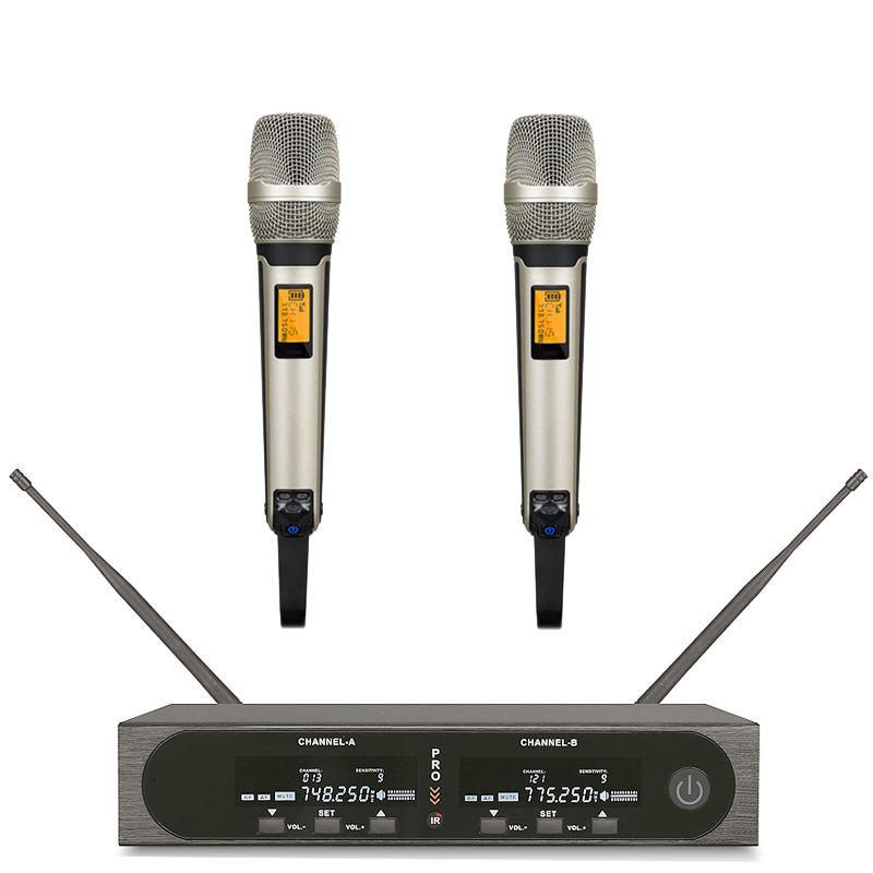 MiCWL SKM6000 EM6000 Digital Wireless DJ Karaoke Sing Stage Microphone System Limited edition Half 19" Receiver Rack Fixed - MiCWL Audio Inc