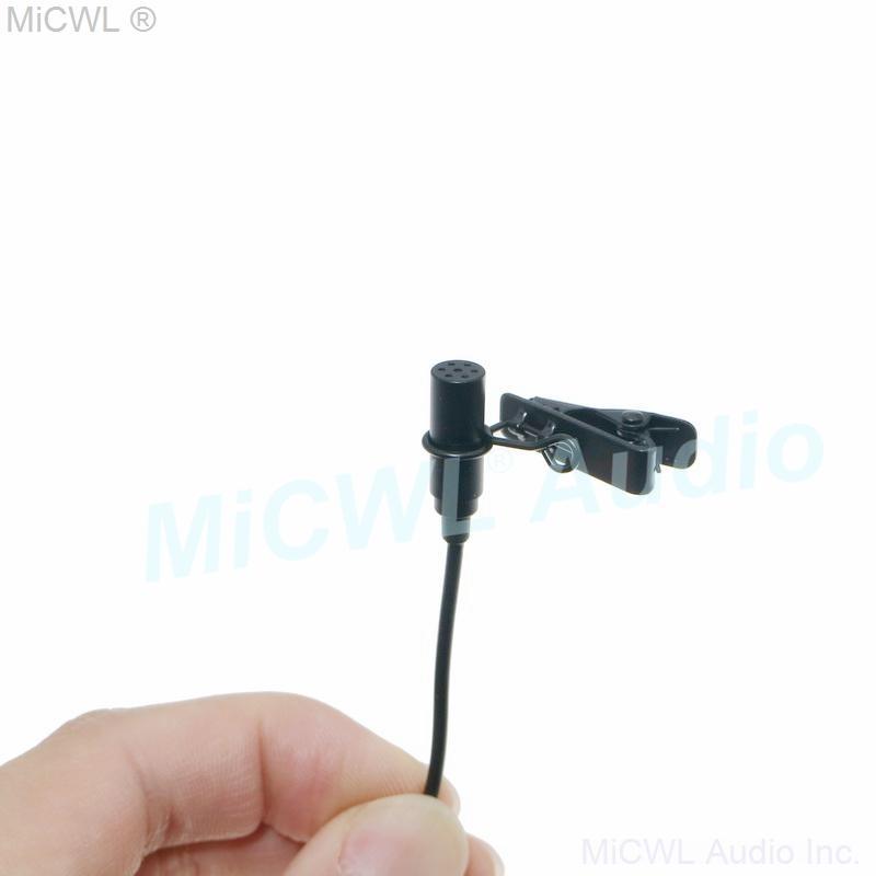 Black ME2 Clip-On Lavalier Microphone for Sennheiser G2 G3 G4 Wireless BeltPack Transmitter 3.5mm Stereo Lock - MiCWL Audio Inc