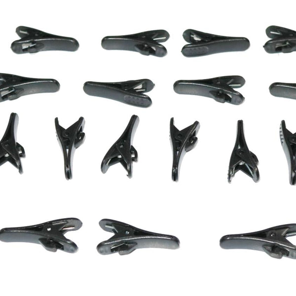 10pcs Plastic Grip Clip For ME4 Lavalier Mic CX Series Earphone Fit 1mm 1.5mm Cable White Black