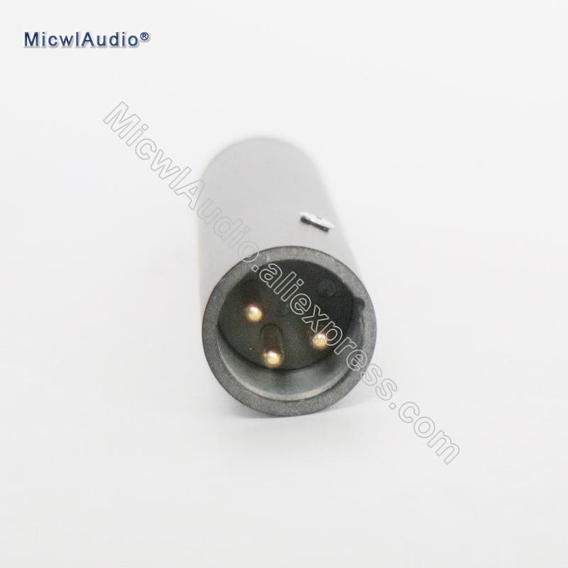 3.5mm jalck Stereo Input For Sennheiser Condenser Microphone to standard 3Pin Output 10-52 Volt Phantom Power Adapter - MiCWL Audio Inc