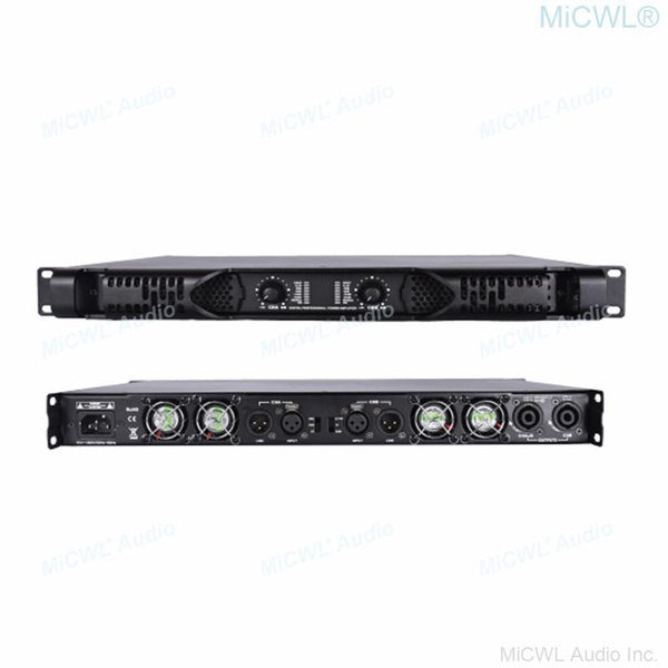 Professional Dual Channel 4600W Super Power Digital Power Amplifier Drive Large Horn Speaker Output Rating 1400 Watt Each Way