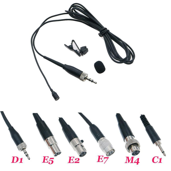 Micro Lavalier Lapel Tie Clip Recording Sing Top Quality Microphone For Sennheiser MiPro Shure TA4F 3Pin Audio-Technica 3.5m - MiCWL Audio Inc