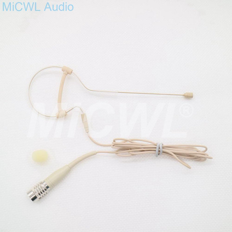 Single Hook Ear Condenser Microphone Omni-directional Head Worn Earphones For Audio Technica Wireless System Stage Performance