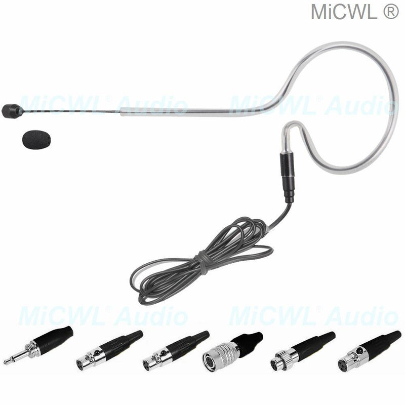 MiCWL Audio earset Headset Microphone for Sennheiser G3 G4 Shure ULX UR Audio-Technica ATW AKG MiPro ACT 3.5mm Black - MiCWL Audio Inc