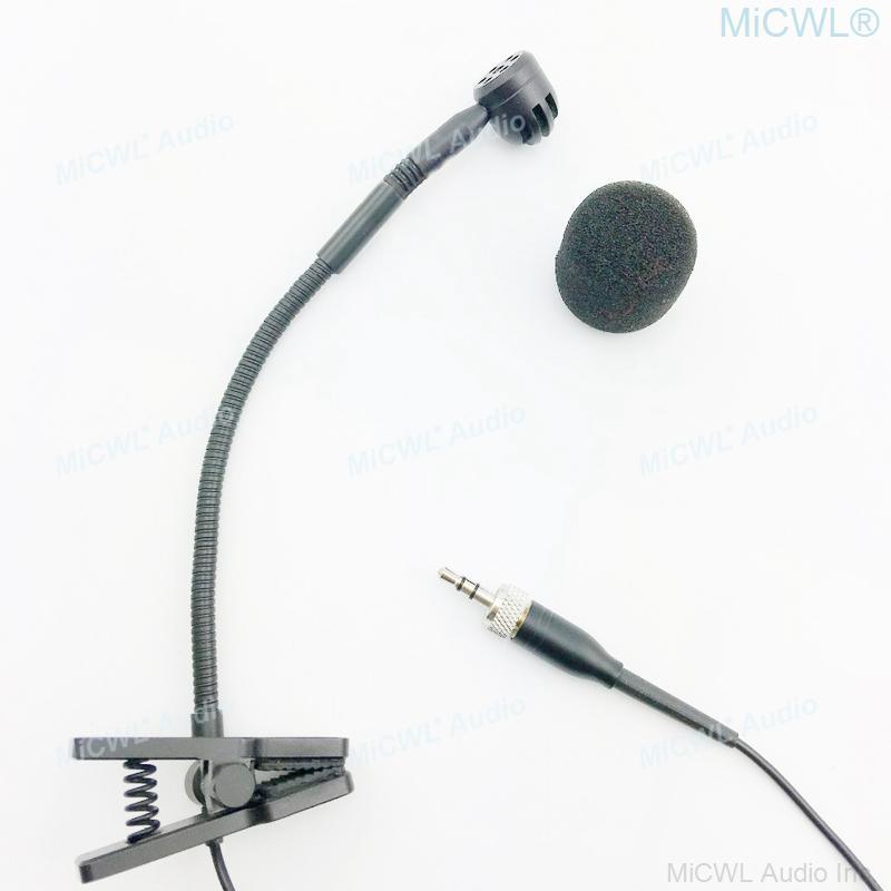 Pro Saxophone Violin Trumpet Instrument Microphone For Sennheiser G1 G2 G3 G4 Wireless 3.5mm Screw Lock Stereo Transmitter - MiCWL Audio Inc
