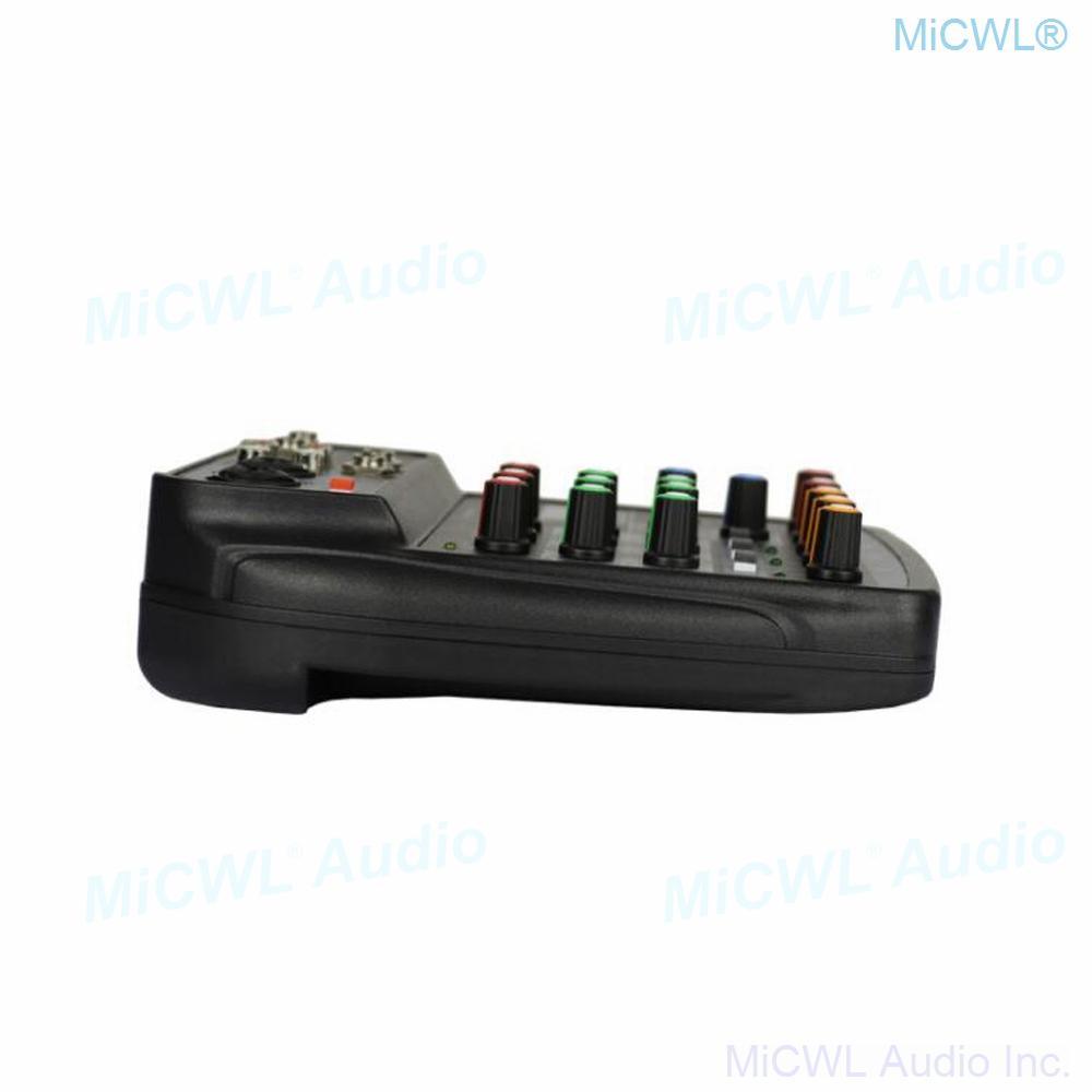 QX4 Computer USB Audio Microphones Sound Console Mixer with USB 48V Phantom Power Can Connect PC Laptop For Live Stage Studio - MiCWL Audio Inc