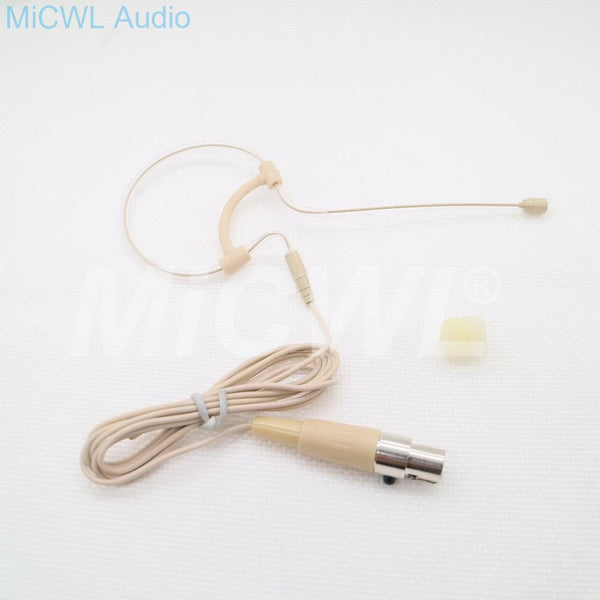 Single Hook Ear Microphone Omni-directional Head Worn Condenser Earphones For AKG Samson Wireless System Stage Performance