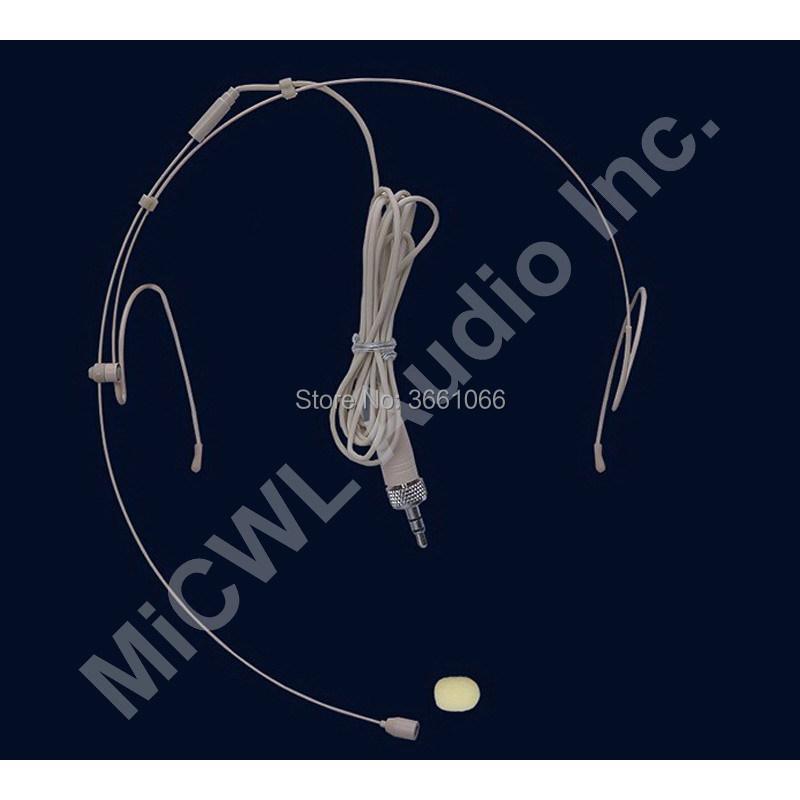 New Beige Headset Condenser Microphone Speech Headworn Microfone for Sennheiser G2 G3 G4 Shure ULX UR4D SLX Wireless System Mics - MiCWL Audio Inc