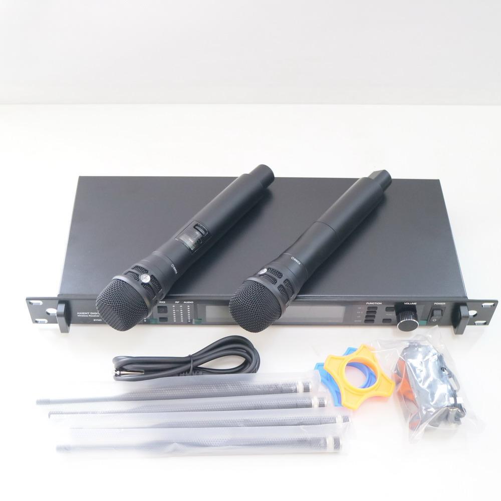 Professional KSM8 Black Cardioid Handheld AD4D Wireless Microphone Digital System UHF Dual Channel True Diversity Stage Studio - MiCWL Audio Inc