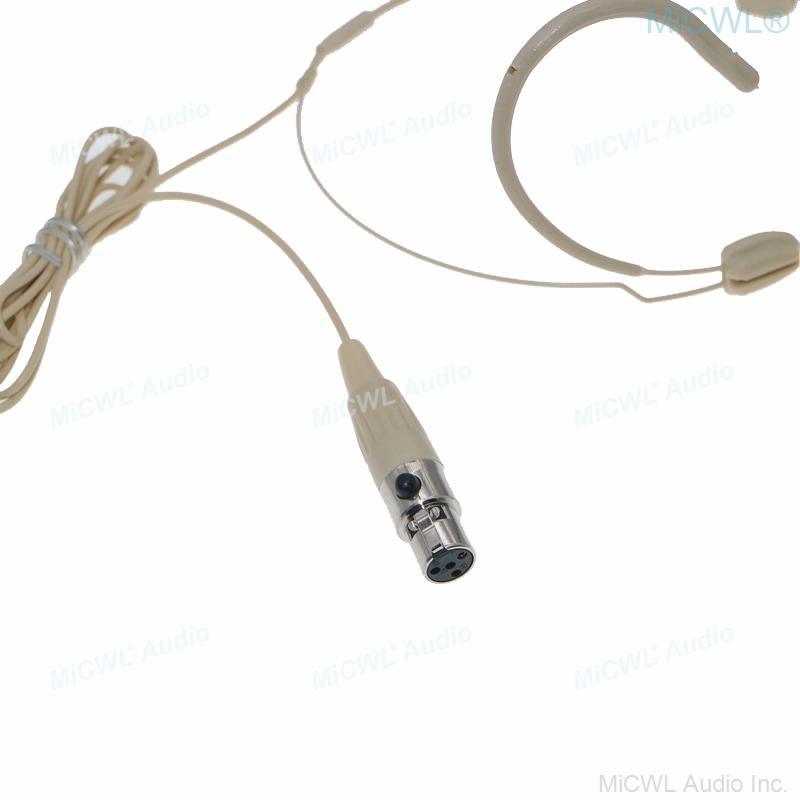 MiCWL M20 New Updated Version Cardioid Headset Microphone For Shure Wireless BeltPack Transmitter XLR 4Pin Mini Connector - MiCWL Audio Inc
