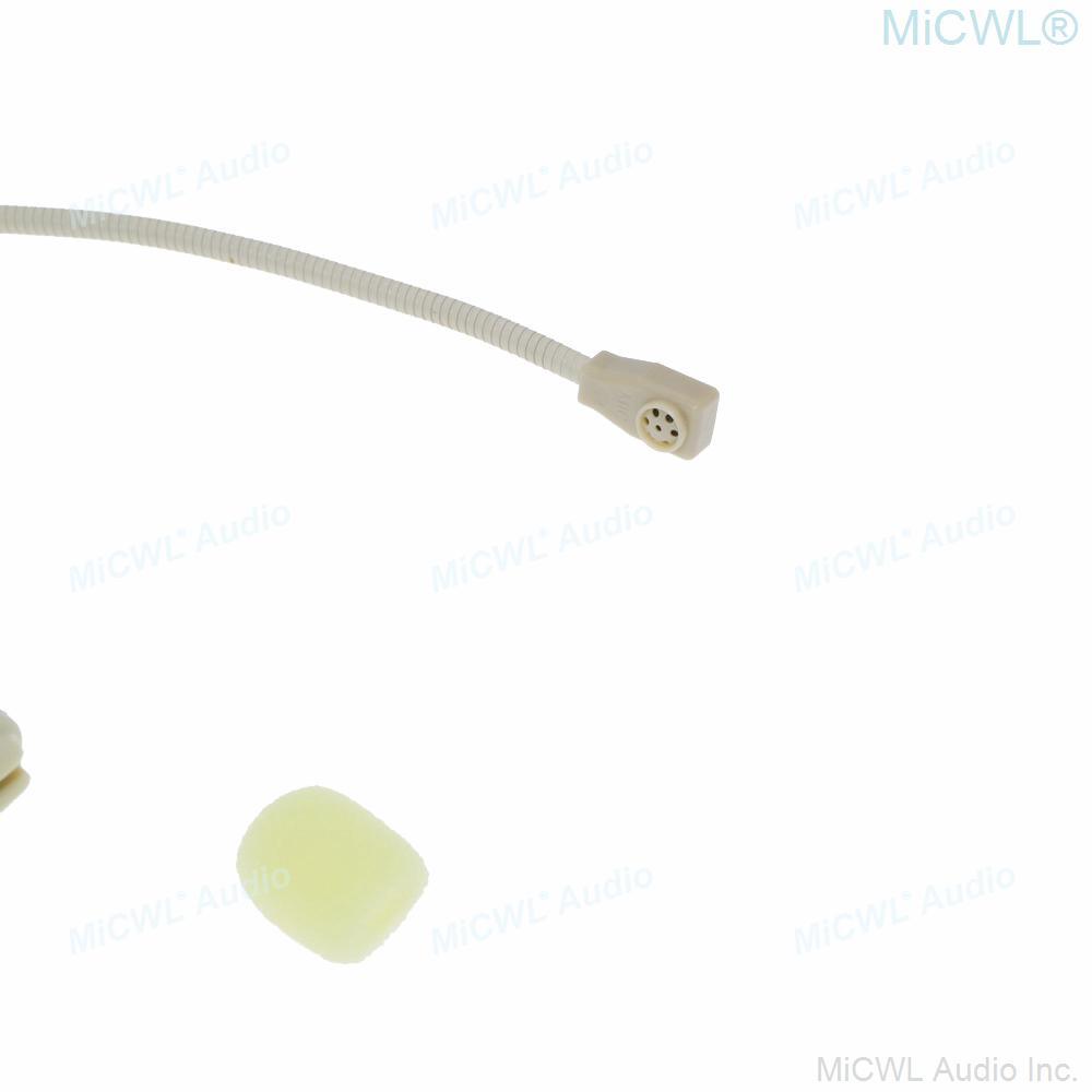 New Beige Earset Hook Headset Microphone For Sennheiser G2 G3 G4 Wireless BeltPack Transmitter Unidirectional Mics - MiCWL Audio Inc