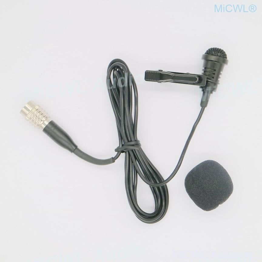 Pro 2m Wire Tie Clip Lapel Microphone Cardioid for Audio-Technica Lavalier Wireless Audio System mini Hirose 4Pin Lock - MiCWL Audio Inc
