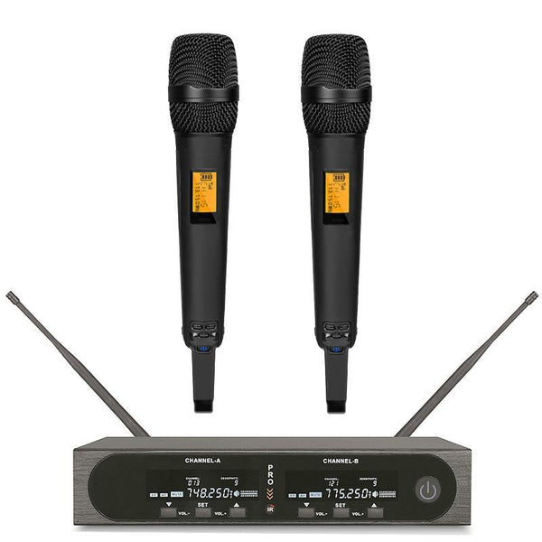 MiCWL SKM6000 EM6000 Digital Wireless DJ Karaoke Sing Stage Microphone System Limited edition Half 19" Receiver Rack Fixed - MiCWL Audio Inc