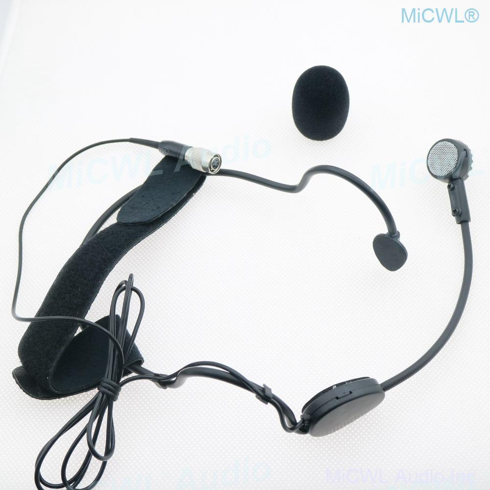 MiCWL ME3 Dynamic Head wear Microphone for Audio-Technica ATW MKE3 Wireless Headset Mics Hirose 4Pin - MiCWL Audio Inc