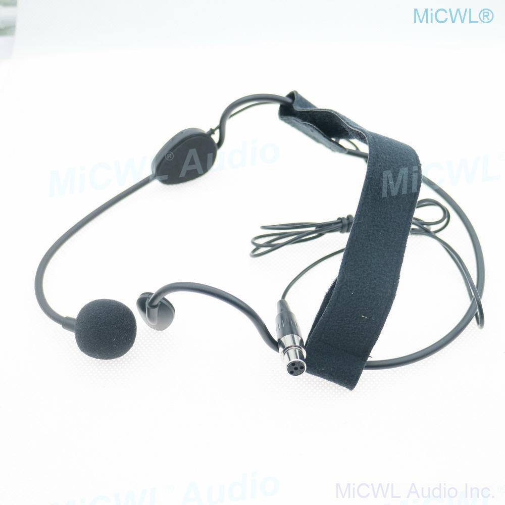 Professional ME3 Headset Condenser Microphone For Shure ULX SLX PGX QLX Music Wireless Mics System mini XLR 4Pin TA4F connector - MiCWL Audio Inc