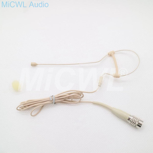 Single Hook Ear Condenser Microphone Omni-directional Head Worn Earphones For Audio Technica Wireless System Stage Performance