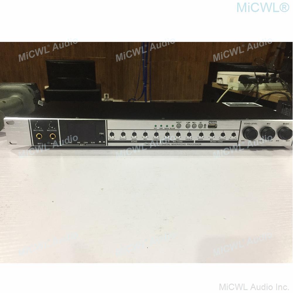 Professional Digital Effects Bluetooth Anti-noise Processor with PC Software and 4 Channel 7000W Power Amplifier MiCWL MX2 Kit - MiCWL Audio Inc