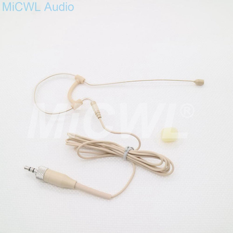 Single Hook Ear Condenser Microphone Omni-directional Head Worn Earphones For Shure AKG Samson Sennheiser Audio Technica Mipro - MiCWL Audio Inc