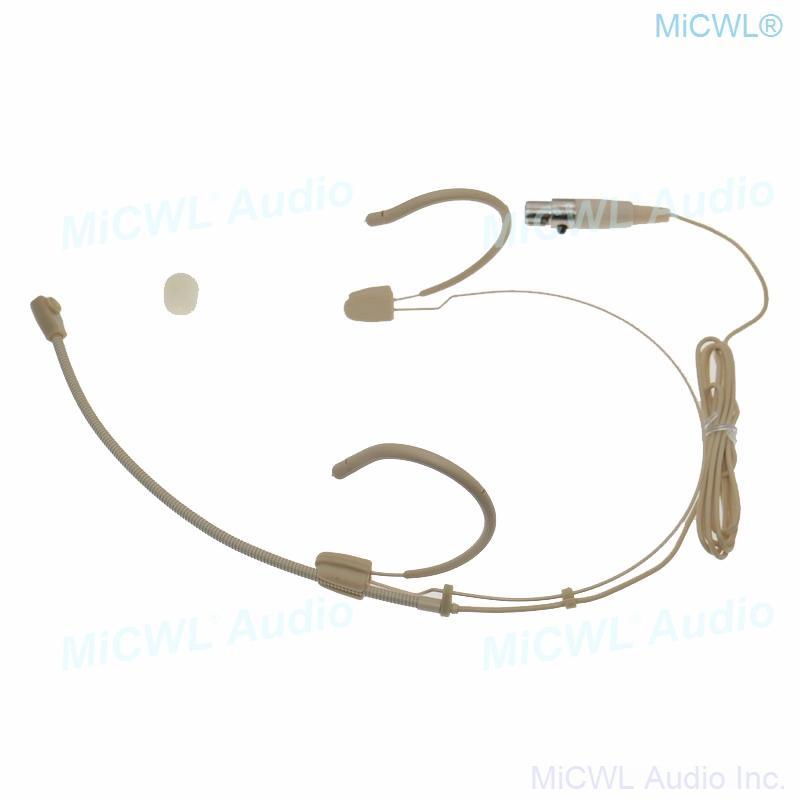 New Generation Unidirectional Earset Headset Microphone For Shure Wireless BeltPack Transmitter Cardioid Mic TA4F mini - MiCWL Audio Inc