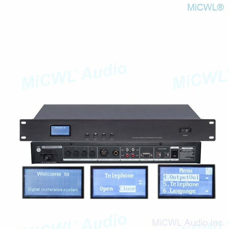 Professional IEM800 Digital Conference Microphone System Built-in speaker Desktop Gooseneck President Delegate MiCWL A351M-A06