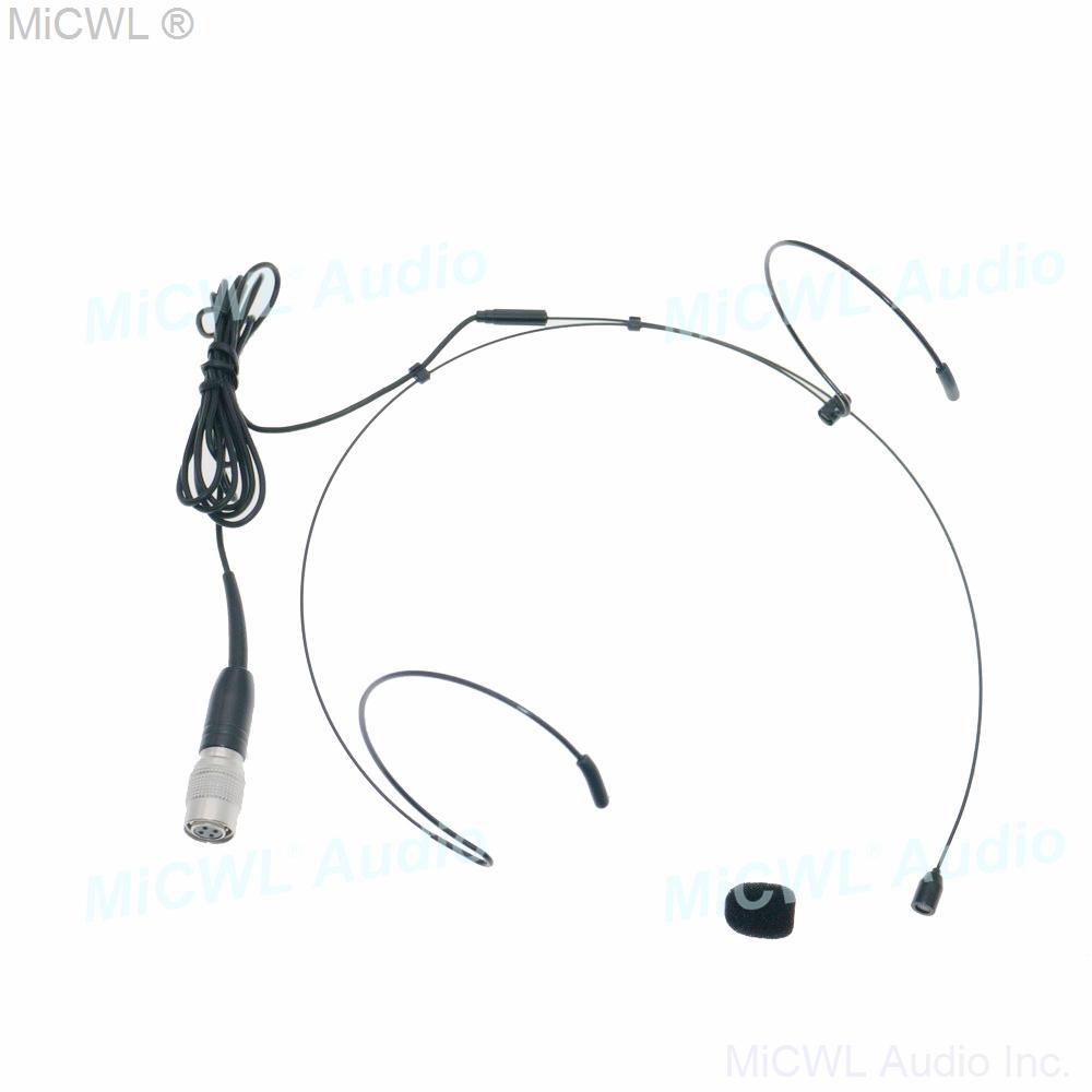ATW2200 High Quality Headset Microphone For Audio Technica BeltPack Transmitter Black - MiCWL Audio Inc