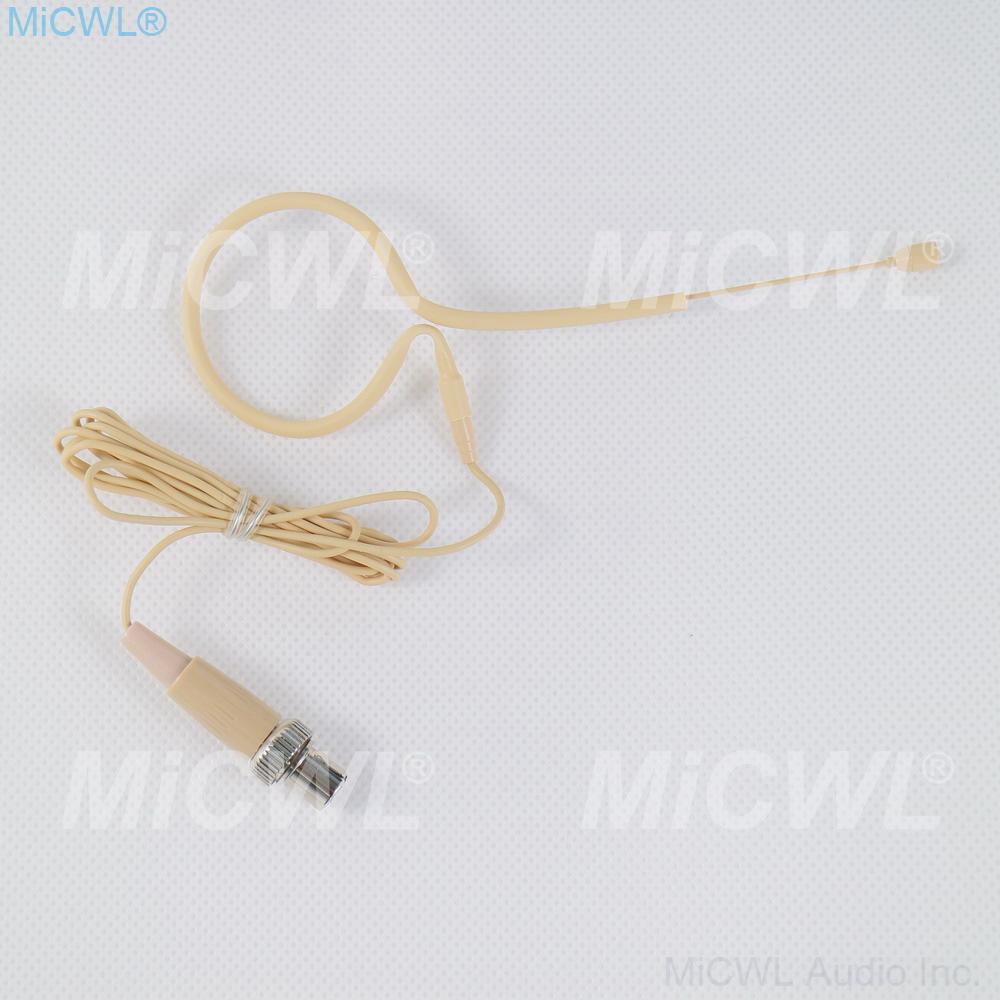 Omnidirectional Headset Single Eear Hook Microphone For MiPro Wireless BodyPack Transmitter TA4F Lock - MiCWL Audio Inc